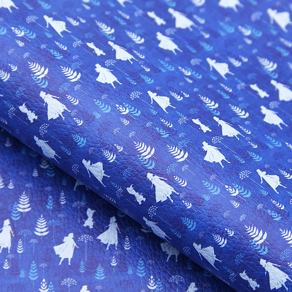 

20*34cm Cartoon Princess Faux Leather Fabric for Bows Different Crafts Synthetic Leather For Bags Handmade Accessories ,c9614