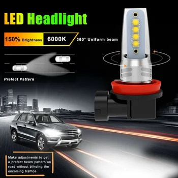 

Kit Car LED Bulbs 6000K White 360° Car 110W Fog Lamp Driving DRL Canbus