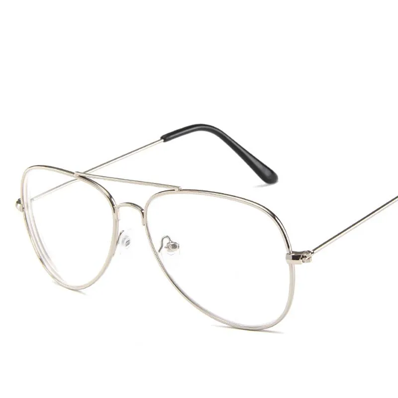 Модные очки для пилота близорукости для мужчин и женщин, металлические очки для чтения с двойным лучом, готовые изделия, очки для близорукости-1,0 до-4,0 - Цвет оправы: 1