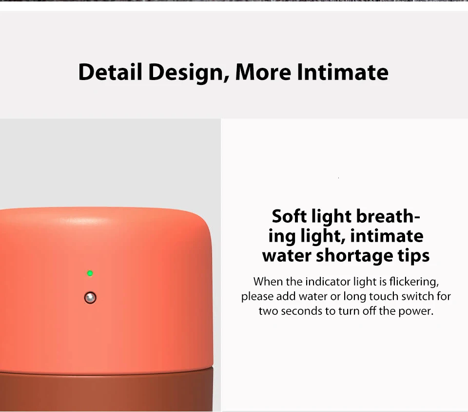 Портативный увлажнитель воздуха Xiaomi Usb 420 мл, очистка сенсорного управления, тихий воздух для кондиционированных помещений, настольный офисный карман