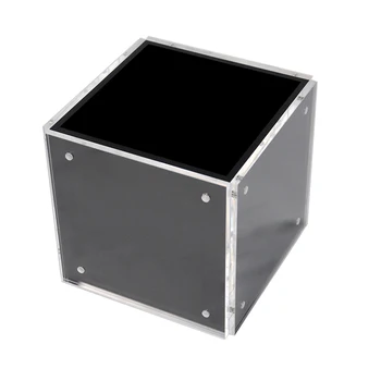 

4-side Acrylic Photo Block Cube Desktop Storage Organizer, suit 5" x5" photo size for Home or Office Decoration