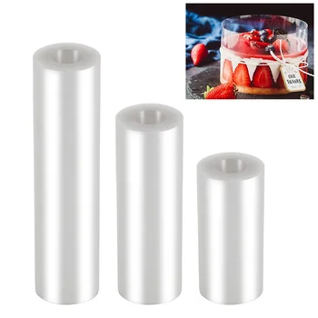 

Mousse Cake Edge Wrap Transparent Hard Bound PET Band Cake Dessert Collar DIY Cake Decorating Tools