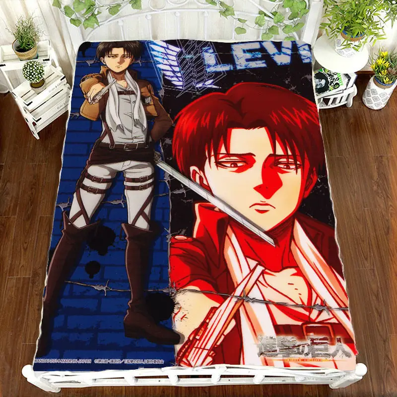 Anime Manga Shingeki no Kyojin Attack on Titan Bed Sheet 150*200cm Bedsheet - Цвет: 12