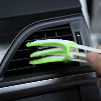 

Double Ended Auto Car Air Conditioner Vent Outlet Cleaning Brush Car Meter Detailing Cleaner Blinds Duster Brush 2020