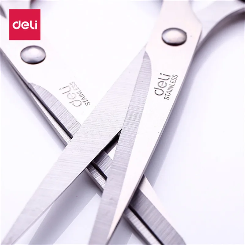 Deli 0603 Office Scissors 170mm(6.7) Stainless Scissors Retail Packing  Good Looking Desk Scissors - Paper Trimmer - AliExpress