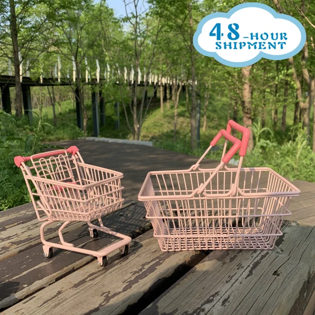 Mini Cart Simulation Trolley Toy Shaped Food Basket Water Table Toys Fried  Holder Adornment Kids Decorative Craft Carts - AliExpress