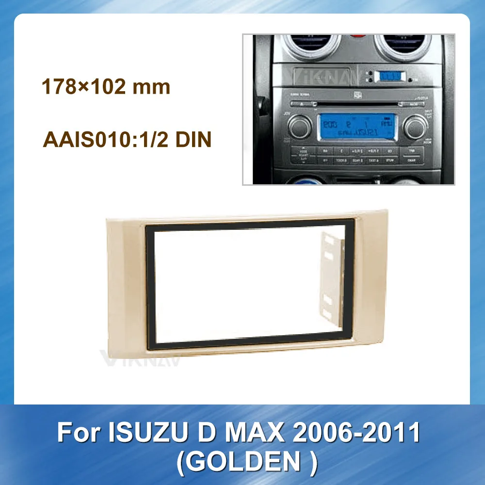 

Car Fascias Stereo Radio Audio Panel Navigation Frame Dash Kit For Isuzu D Max 2006-2011 Golden Car refitting COVER GREY