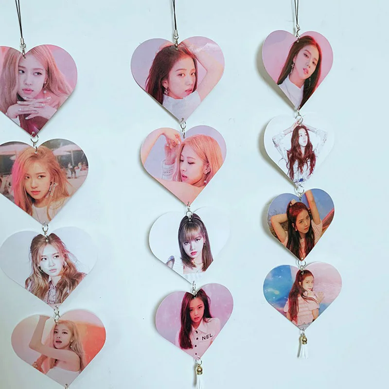 Горячая Новая мода 1 шт. blackblackpink сердце бирка фото самодельная бумага Lomo карта фото карта двухсторонняя фото карта