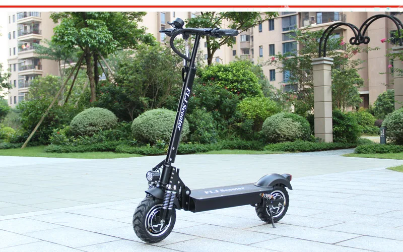 t11 c10 scooter elétrico com luz freio traseiro