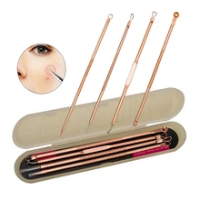 4 шт./компл., угревая игла из нержавеющей стали для удаления двойной головы, набор игл для акне, Глубокая очистка для женщин, игла Видаля