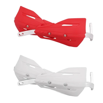 

2 Set Motorcycle 22Mm 28Mm Hand Guard Handguard Protector for Kayo SX SXF KLX KX KXF YZ YZF - White & Red