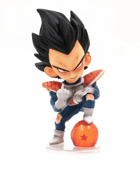

Anime Dragon Ball Z Super Saiyan The Vegeta Middle Finger with Crystal Ball PVC Action Figure Collectible Model Kids Toys Doll