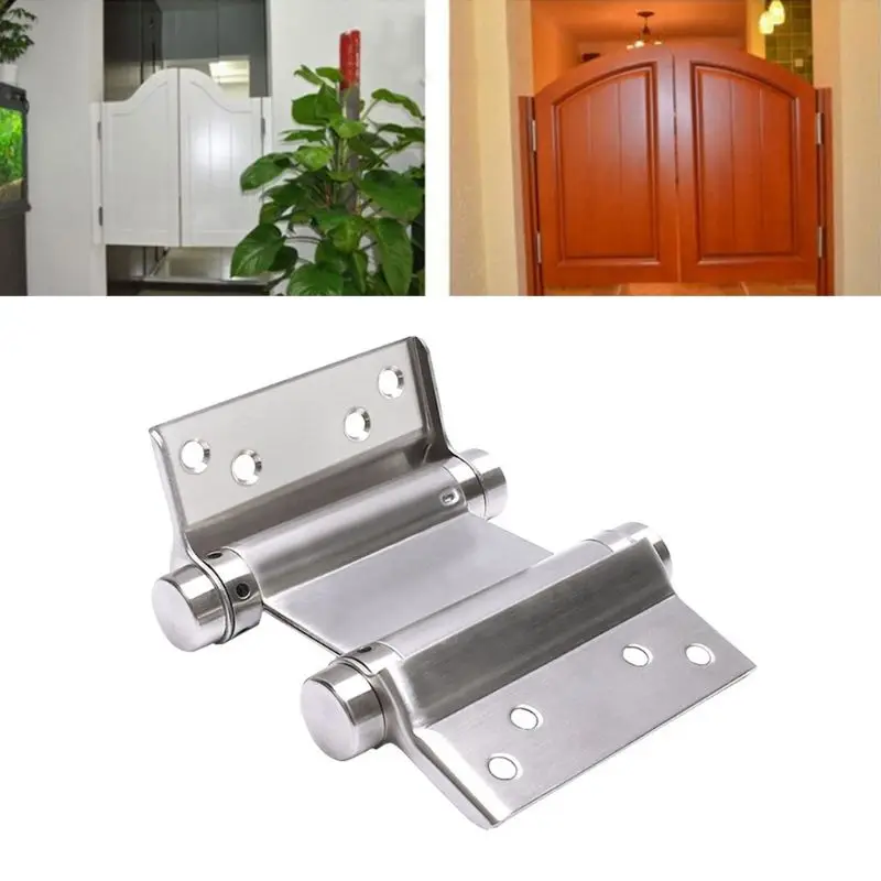 

Double Open Spring 4 Inch Hinge Stainless Steel Two-way Free Door Hinge for Bar X7YF