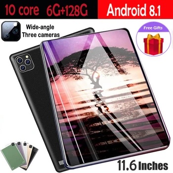 

Android Kids Tablet Dual SIM Card Three Camera New Tablet10core 6GB + 128GB Gift for Boys Girls 4G Network