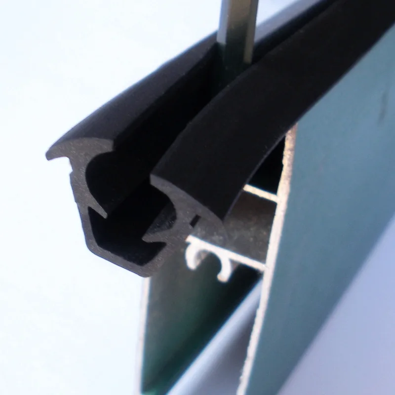 Rubber door window sealing strip 1M weather stripping soundproof waterproof tape 5mm sliding window slot glass fixing clamp
