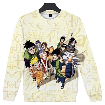 

Naruto Japanese Anime 3d Hoodies Pullover Cosplay Costume Men Women Capless Sweatshirts Long Sleeve O-neck Unisex 3D Hoodie Tops