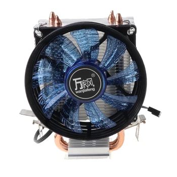 

2 Heatpipe Aluminium PC CPU Cooler Cooling Fan for intel 775/1155/1151 754/AM2