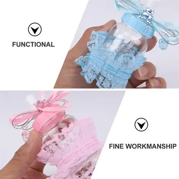 

24 Pcs Candy Boxes Bear Lace Decoration Wedding Candy Boxes Gift Boxes Bags Festive Party Supplies Nursing Bottle Shape