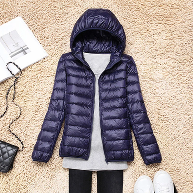 

Women Ultralight Down Jacket Long Sleeve Autumn Winter Outwear Coat Big Size Jackets Oversized Slim Short Parkas Casual Overcoat