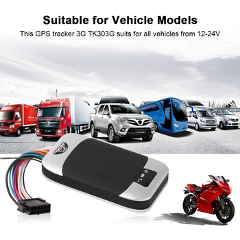 

3G/2G tracker car TK303GQuad band Real time GPS GSM GPRS Device Geo-fence SMS Tracking With Google Map gps tracker 3g