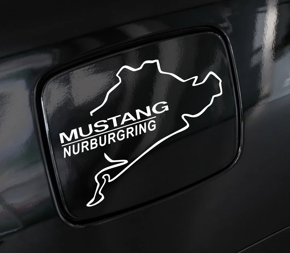 Авто Декор ПВХ крышки топливного бака автомобиля наклейки для Ford Mustang Racing Nurburgring Светоотражающие авто отделка виниловые автомобильные аксессуары