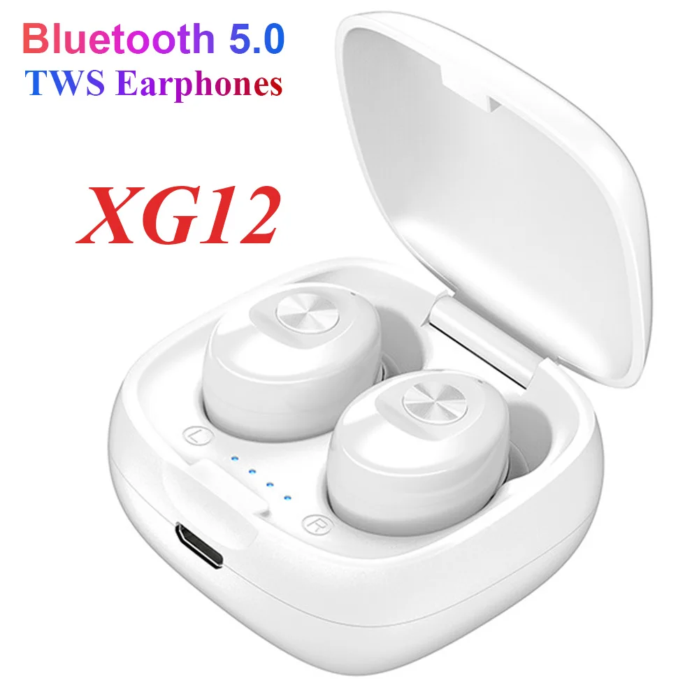XG12 TWS 5 0 Bluetooth наушники стерео беспроводные HIFI Звук спортивные Handfree игровая