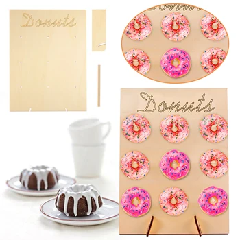 

Donut Wall Stand Donut Display Stand Donut Treat Stand Donut Shelf Practical Creative Convenient Wooden Gift Wedding Sweet