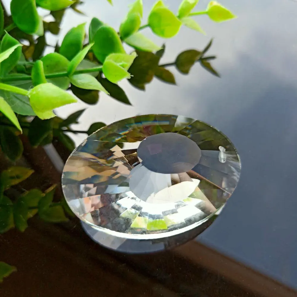 K9 50mm Clear Bird's Nest Glass Crystal Pendants Suncatcher Chandelier Crystals Prisms Hanging Ornament Decoration Accessories | Лампы и