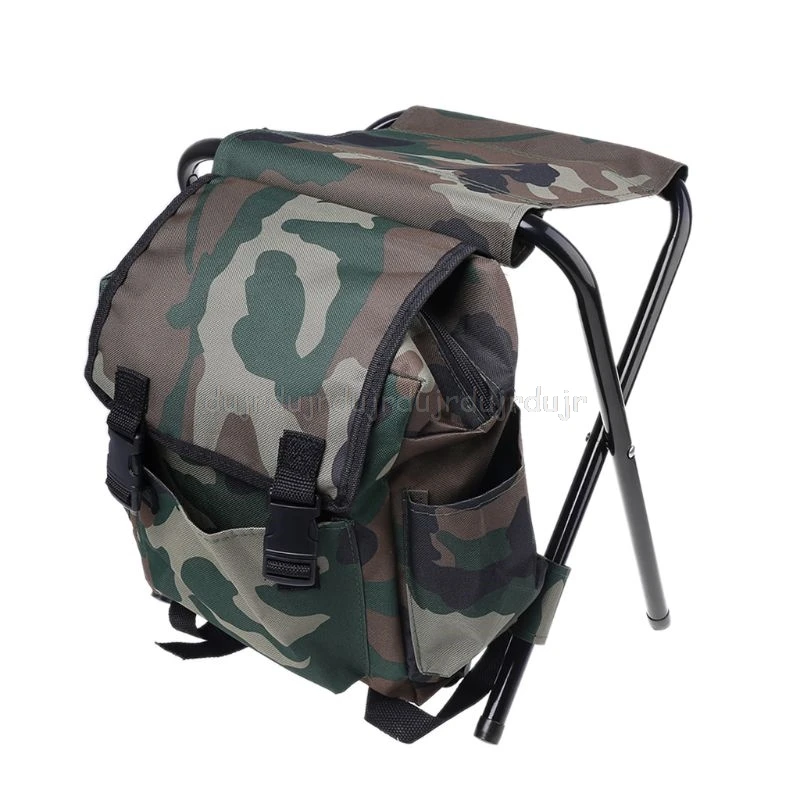 

Portable Folding Fishing Chairs Camouflage Outdoor Multi-function Leisure Fishing Storage Bag Fishing Chair Ultralight Folding
