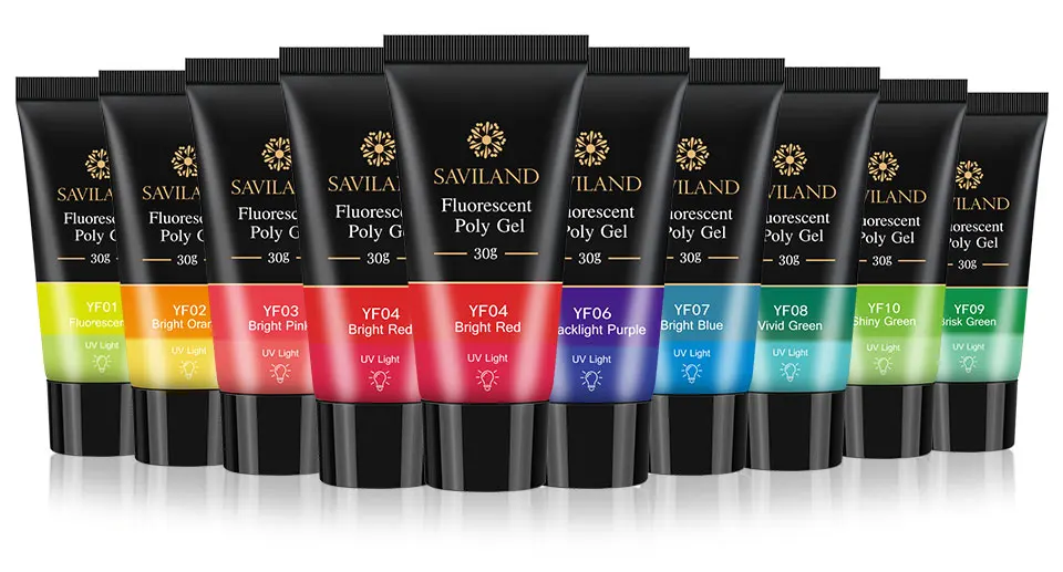 Неоновый полигель SAVILAND, акриловый полигелевый удлиняющий гель, УФ светодиодный гель для наращивания ногтей, быстростроительный Камуфляжный полигелевый лак