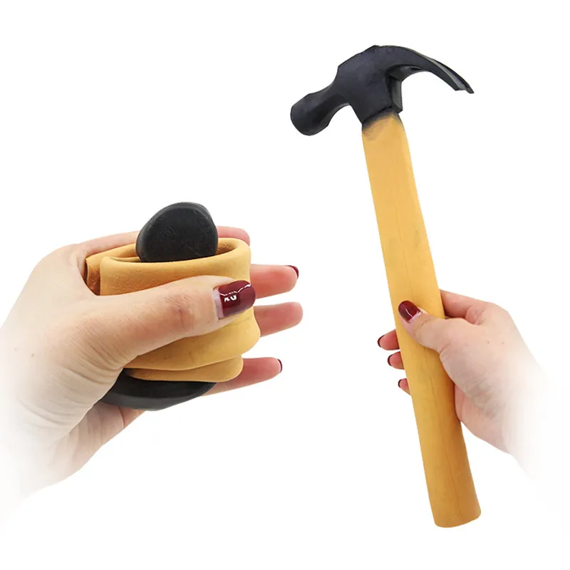 The Super Latex Rubber Fake Hammer Trick,crazy Hammer Magic Tricks,appearing/vanishing,stage