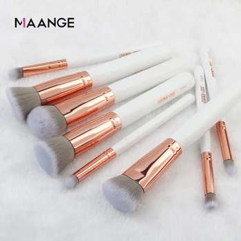 

MAANGE 8 Pcs Professional Makeup Brushes Set Maquiagem Foundation Powder Cosmetic Blush Eyeshadow Beauty Face Make Up Brush Tool