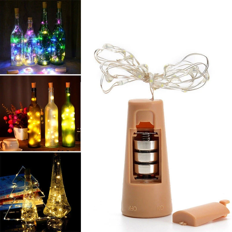 

2M 20 LED Fairy String Wine Bottle Wine Cork String Diode Tape lamp Neon Light Home Bar Party Wedding Decoration