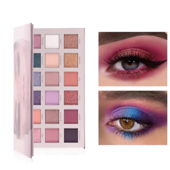 

18 Color Glitter Matte Eyeshadow Palette Makeup Glitter Pigment Smoky Eyeshadow Palette Waterproof Cosmetics