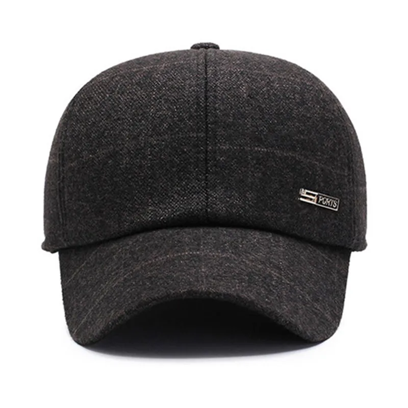 XdanqinX Snapback cap s Мужская Толстая теплая Бейсболка Регулируемый размер мужские модные наушники шапки новая осенне-зимняя шапка для папы