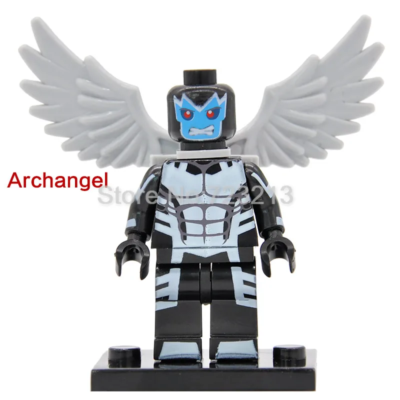 Одиночная фигурка супер героя Daken Angel Baron Zemo Spawn гриф Доктор Стрэндж шторм ночной гусеничный Psylocke строительные блоки игрушка - Цвет: Archangel