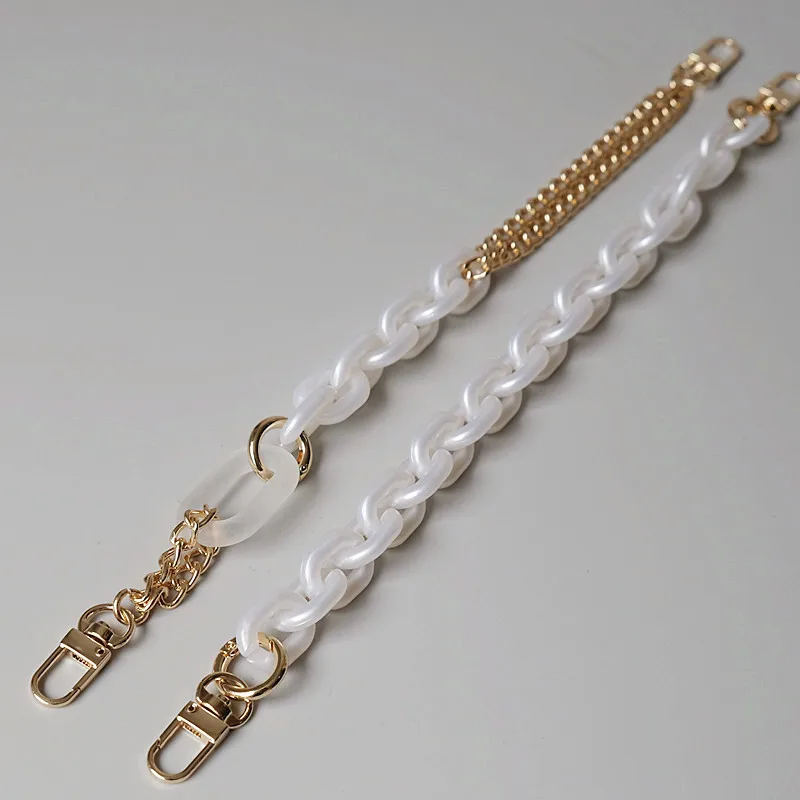 White Acrylic and Gold Color Metal Belt Waist Chain Women Wallet Pants HipHop Hook Trousers Hipster Key Jewelry | Украшения и
