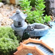 Миниатюрное сказочное растение из смолы украшение горшка бассейн Сад украшения мини башня Искусство ремесло DIY Пейзаж Аквариум подарки ручной работы