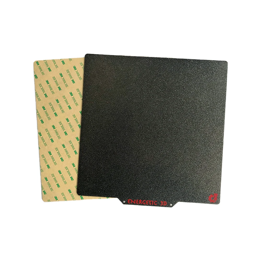 

Детали для 3D принтера FLEXBED на заказ Voron, 350x350 мм, односторонняя Черная Текстурированная Строительная пластина с порошковым покрытием PEI + магнитная основа