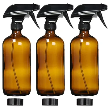 

Glass spray bottle essential oil bottle Brown Cosmetic Spray Bottle Glass 500ml Spray Refillable Bottles Travel Accessories 915