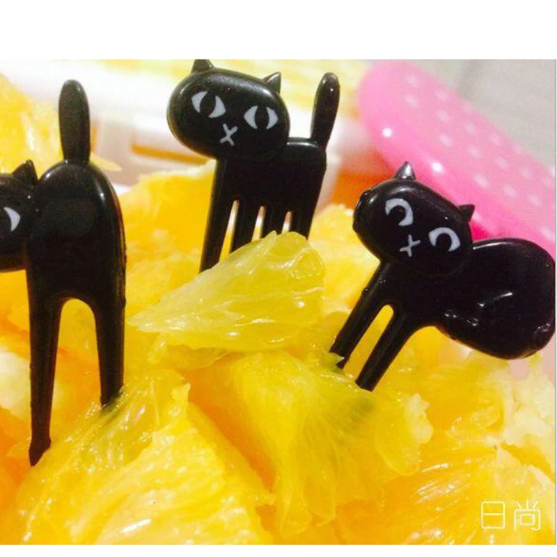 6/10 шт. Bento животных Еда Шпажки для фруктов вилки Коробки для обедов дома белый фарфоровый ящик для яиц