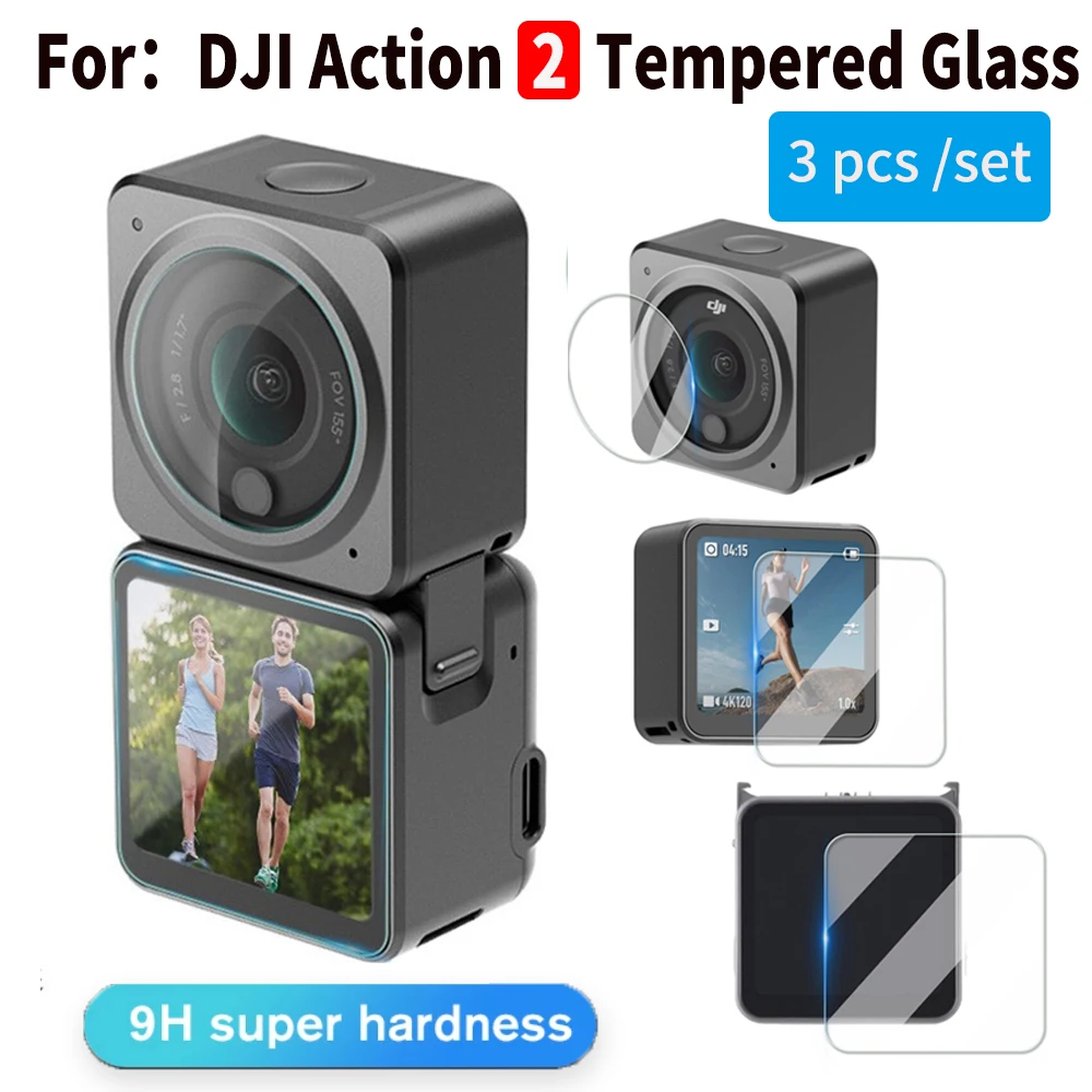 TemperedGlassScreenProtectorCoverCaseforDJIAction2Lens