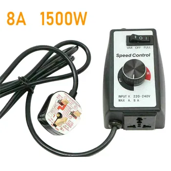 

220V-240V Router Fan Variable Speed Controller Electric Motor Rheostat AC 8A Speed Controller