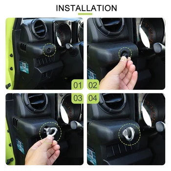 

Interior Moulding Car Center Console Round Hole Screw Decoration Accessories for Suzuki Jimny 2019-2020