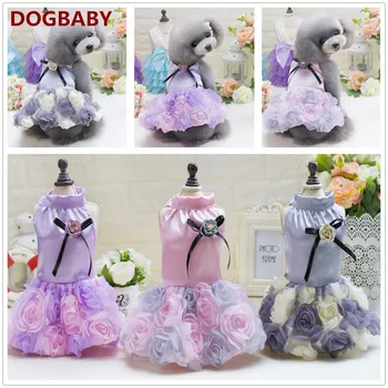

Cat Clothes, Pet Clothes, Dog Clothes, Pet Clothes, Pet Skirt, Spring And Summer Wholesale Three Color Rose Skirt