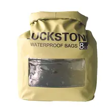 8L открытый дрейфующий одно плечо водонепроницаемый мешок вверх по тесту воды плавательный мешок мобильный телефон камера Визуальный Водонепроницаемый мешок(зеленый