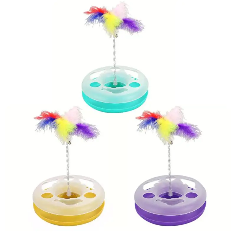 Elastic Feather Cat Toy False Mouse Pet Cat Toys Mini Funny Playing Toys For Cats Bottom Sucke Intelligence Playing Trainning