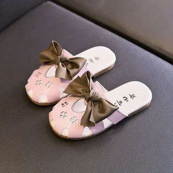 

Summer Children's Shoe for Girl Sandals Bow Toe Sandals Hollow Out Casual Shoes Kids Beach Shoe