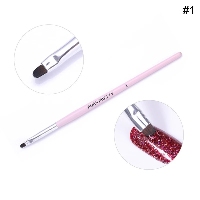 Powder Clean Pen-1 BORN PRETTY акриловая маникюрная кисть для маникюра, кисти для рисования ногтей, Раскрашивание дизайна, щетка для маникюра, набор гелевых лаков, инструменты - Цвет: Powder Clean Pen-1