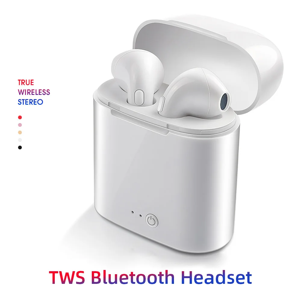 Прямая поставка i7s TWS Bluetooth наушники зарядное устройство для телефонов iPhone Android